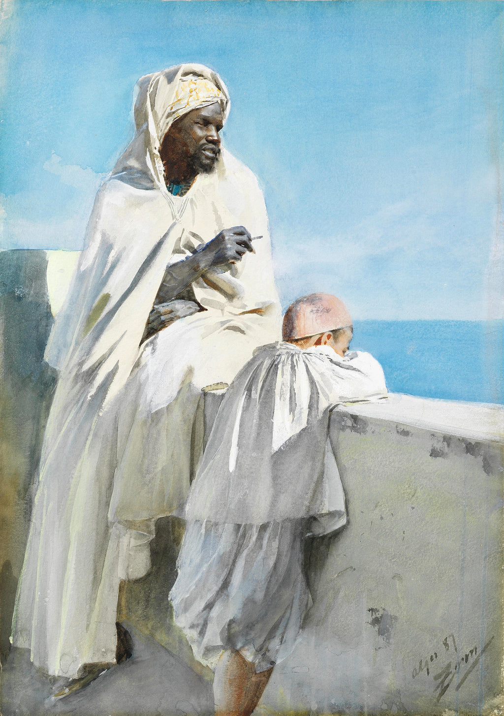 Man and Boy in Algiers
