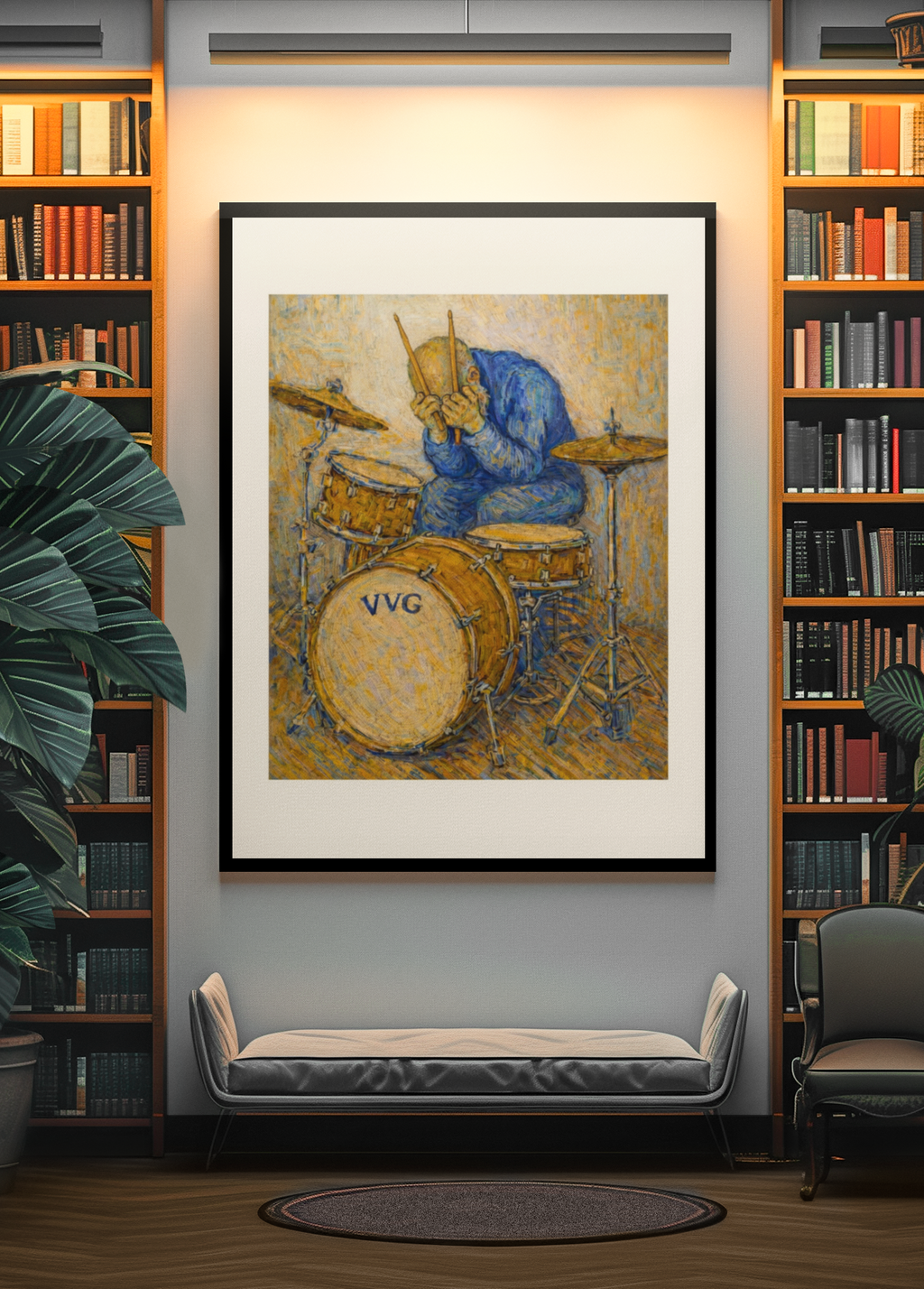 The Drummer - Remix after Vincent van Gogh