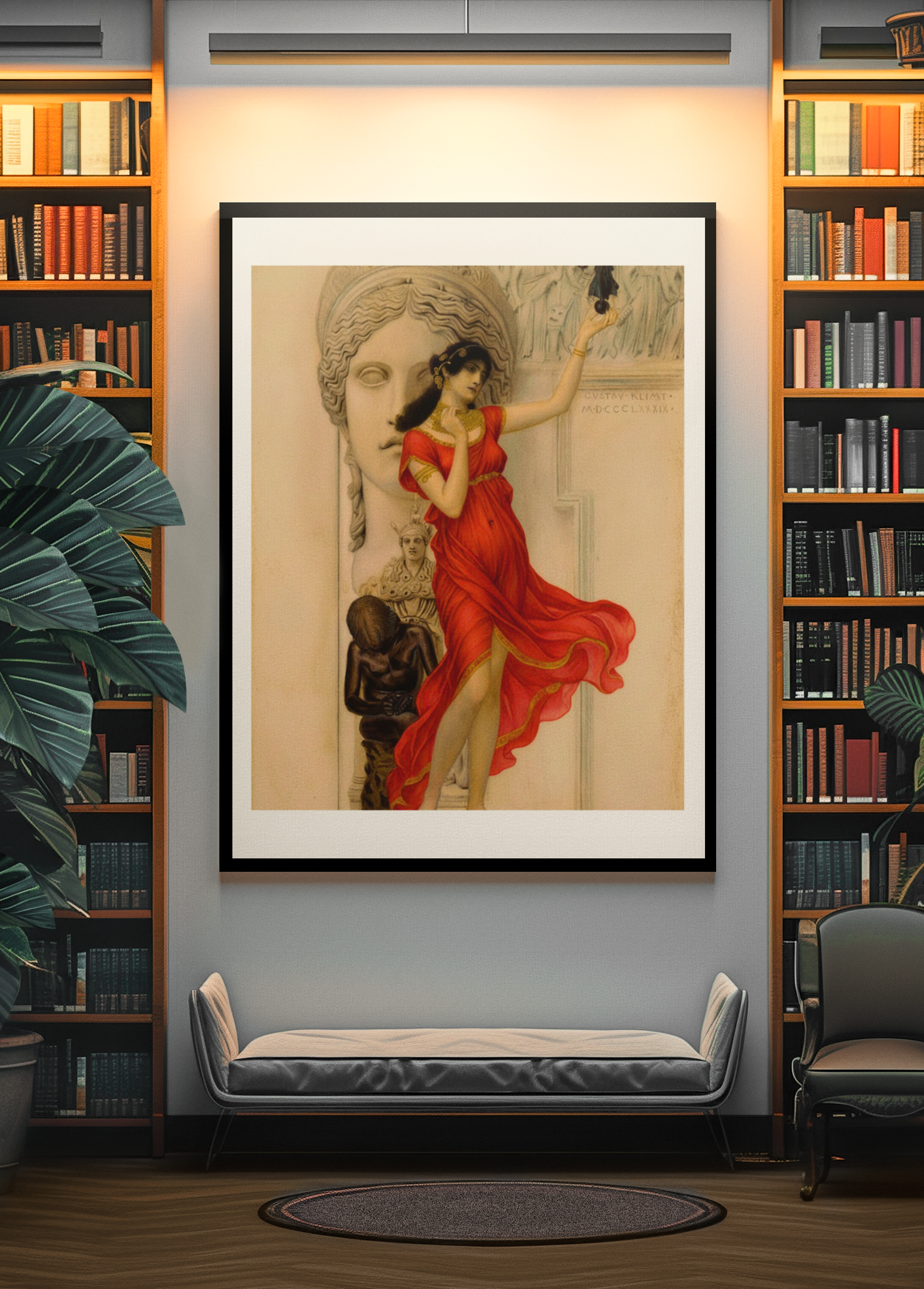 Allegory of Sculpture – Remix after Gustav Klimt