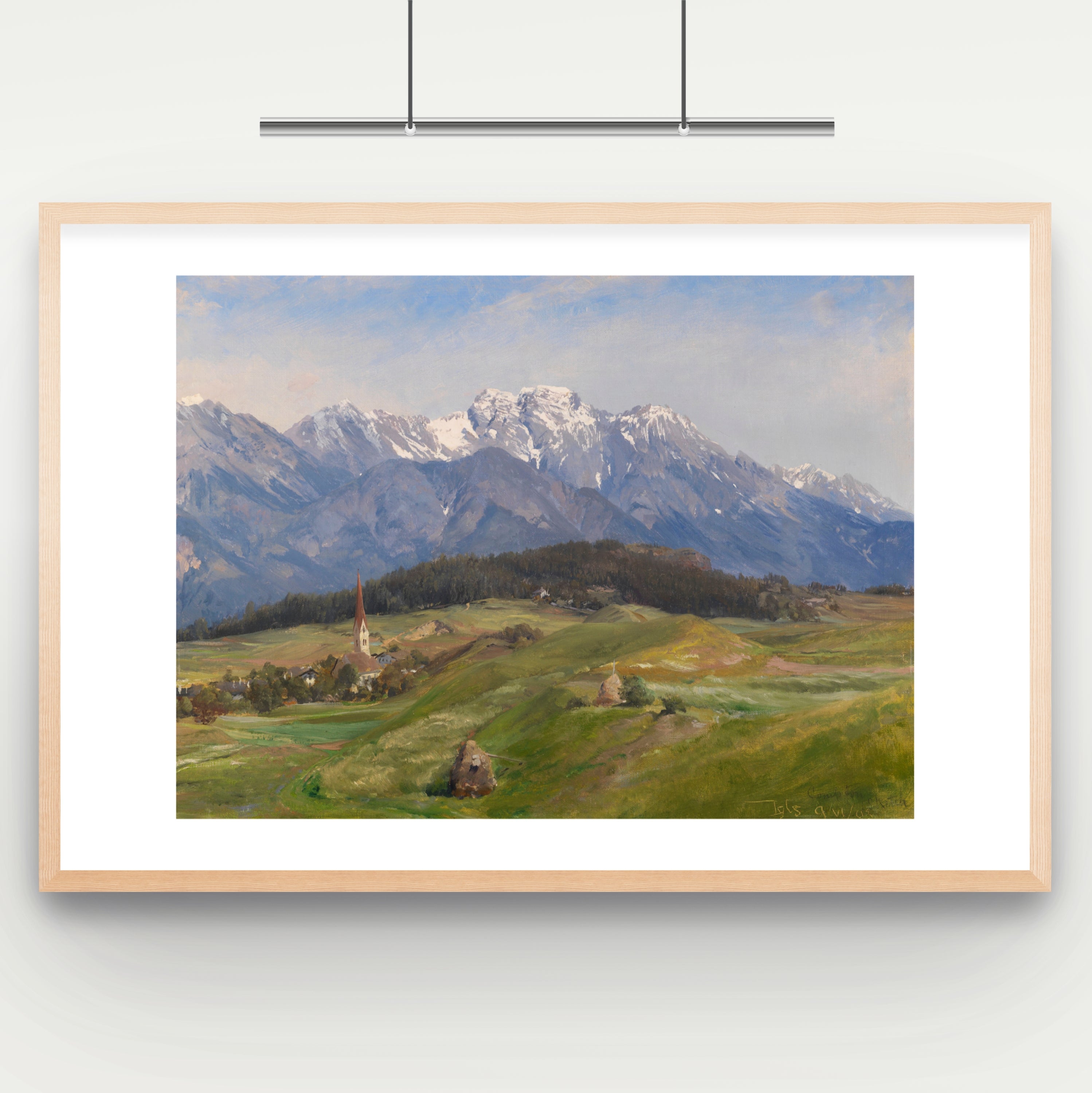 Blick auf Igls im Inntal