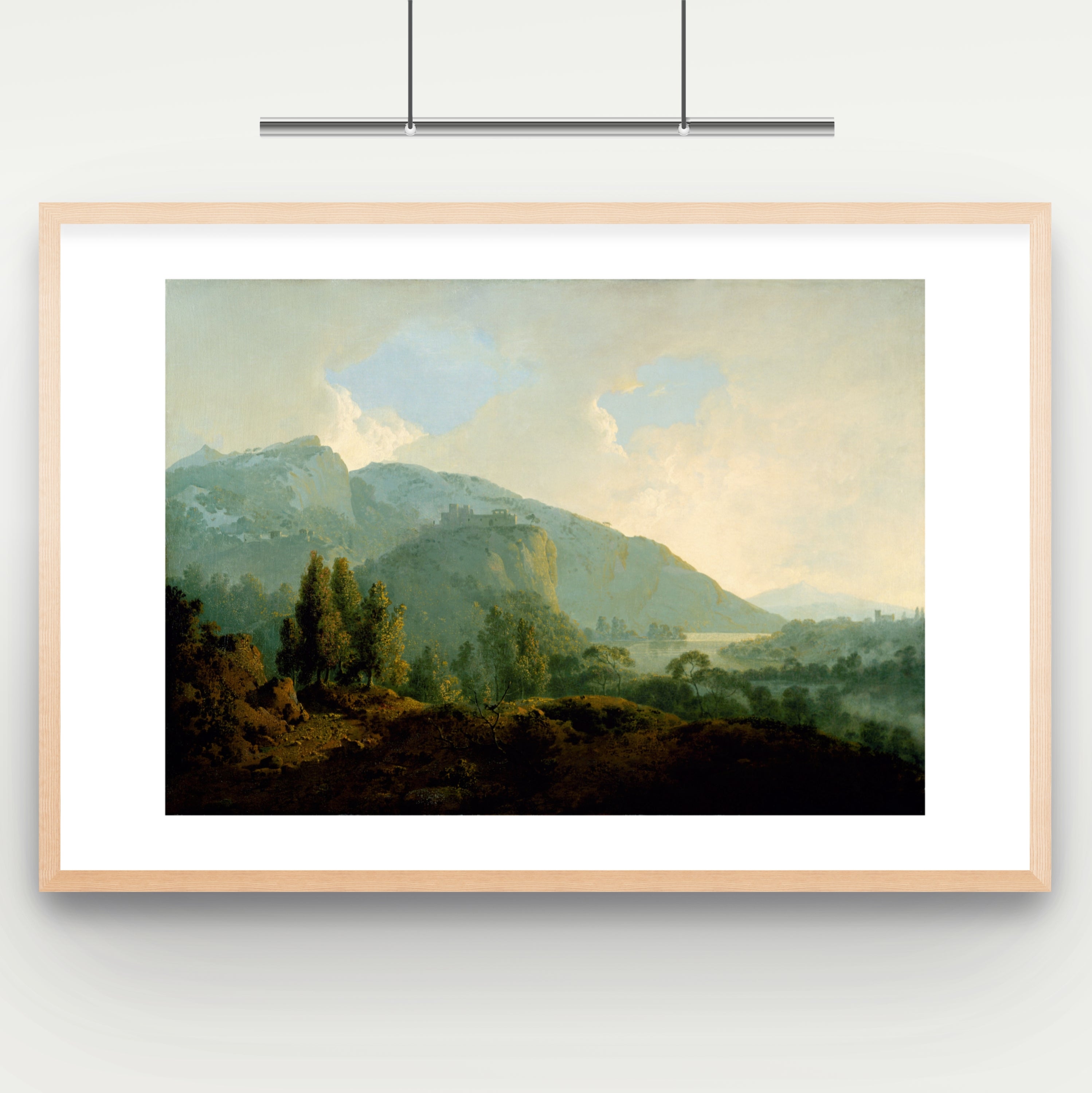 Italian Landscape with Mountains and a River