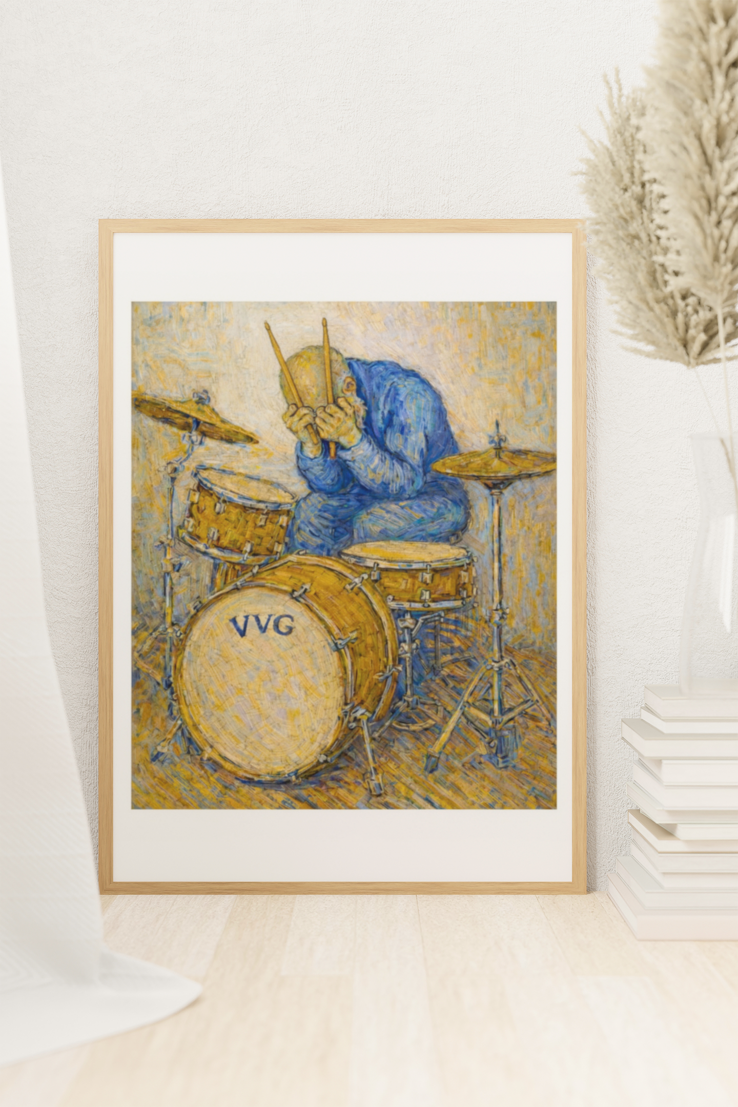 The Drummer - Remix after Vincent van Gogh