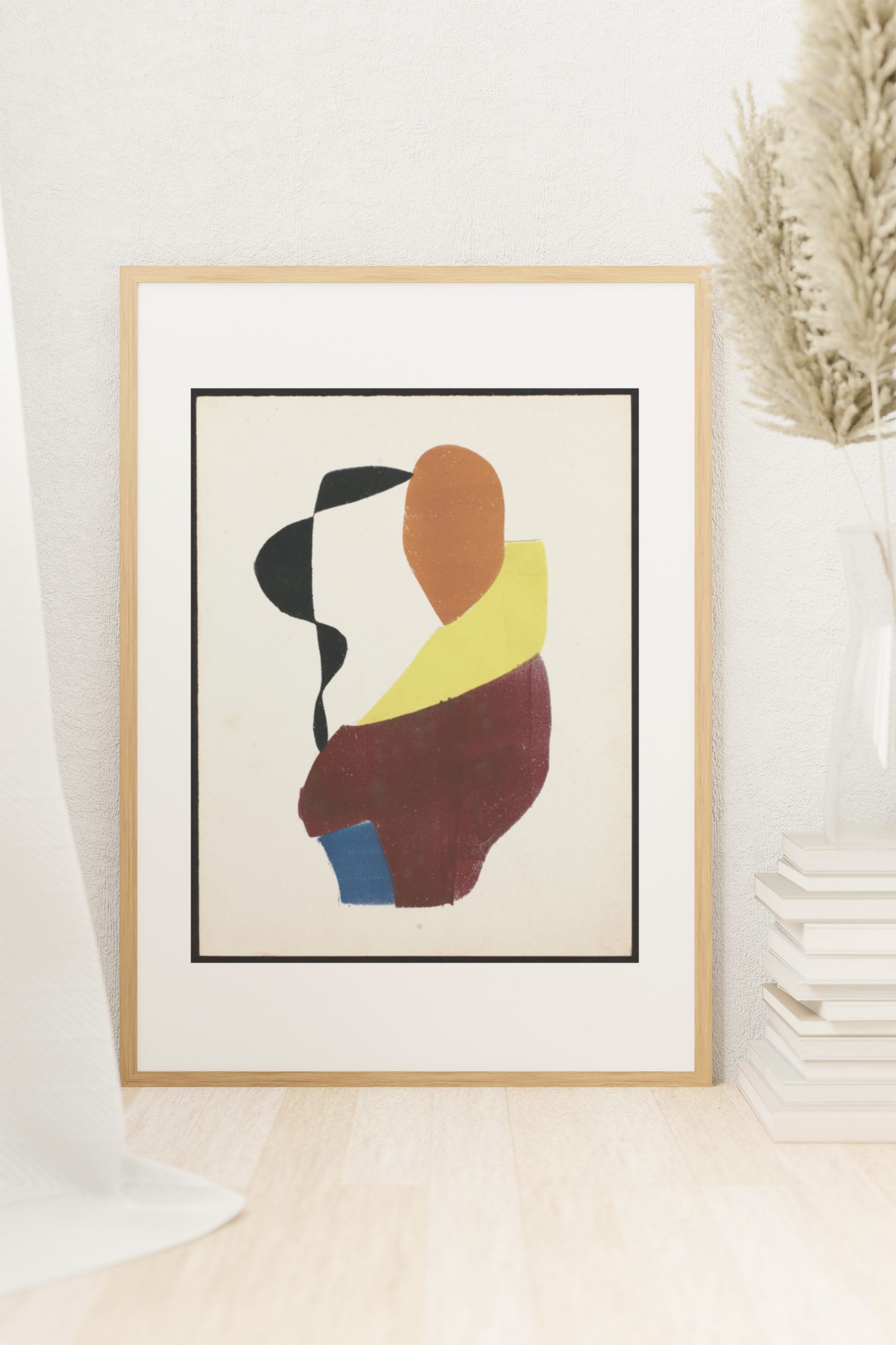 Hot Printing 8 (Vrouw met gele sjaal)