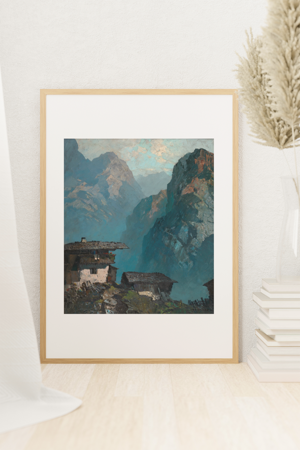 Lonely Farmhouse Amidst Mountains
