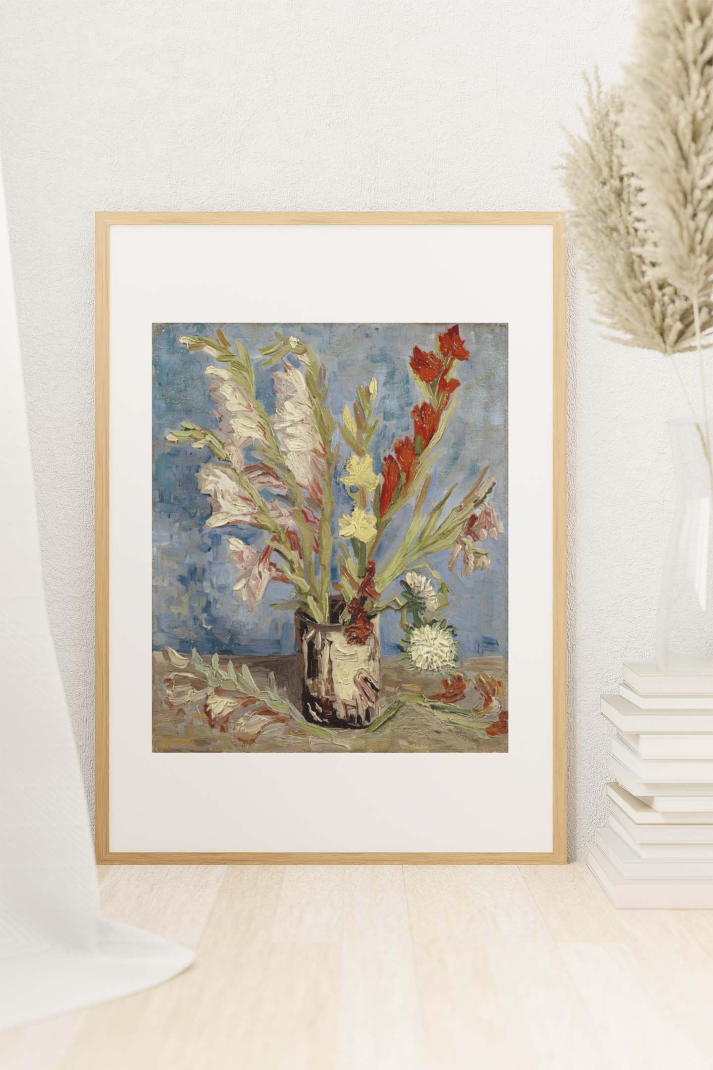 Vase with Gladioli and China Asters