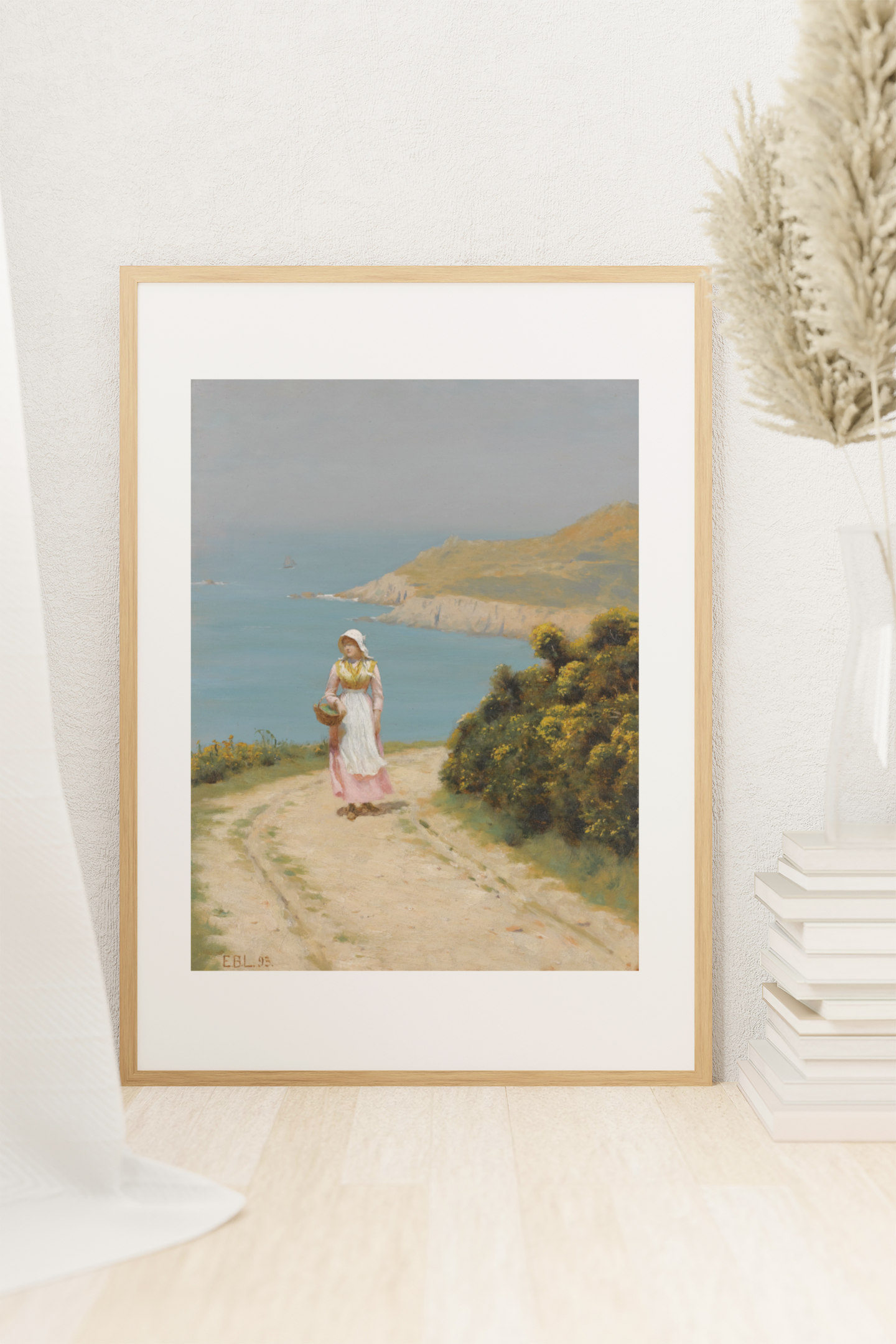Girl On A Coastal Path