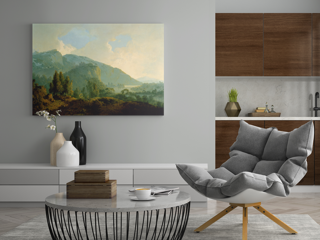 Italian Landscape with Mountains and a River