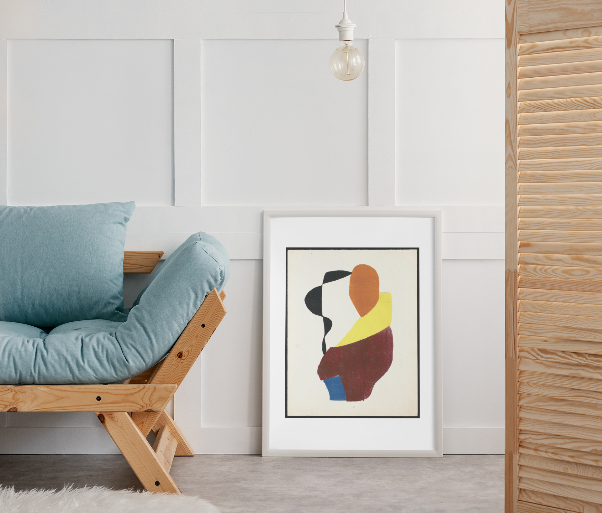 Hot Printing 8 (Vrouw met gele sjaal)