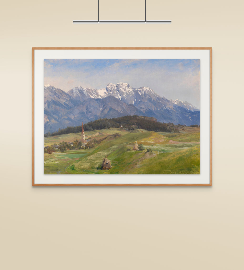 Blick auf Igls im Inntal
